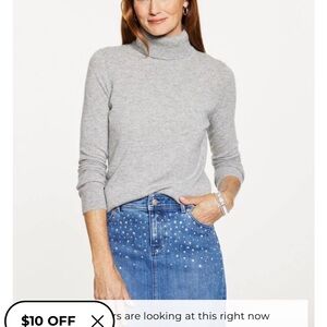 Pure Cashmere Talbots Turtleneck